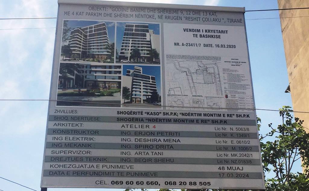 Godine banimi dhe sherbime 9, 12 dhe 13 kat, Rruga Reshit Collaku, Prane Shallvareve